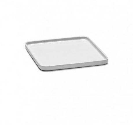 Heii taldrik 16x16, h1,2cm, valge