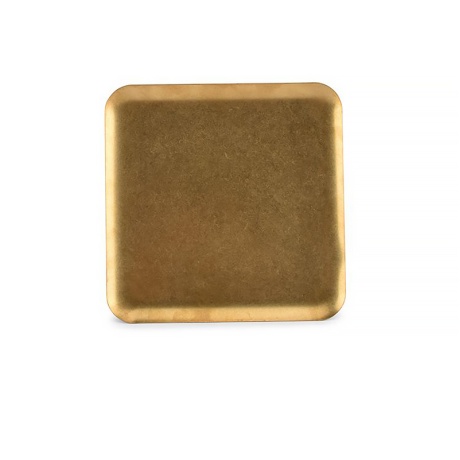 Serve serveerimise kandik 19x19xH0,5cm,teras, antiikkuld