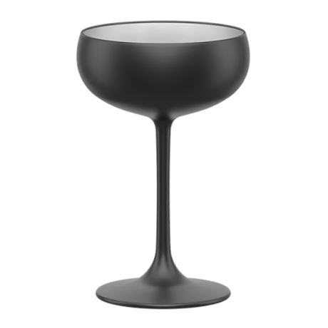 Elements shampuse klaas 23cl, H14.7cm, must / hõbe