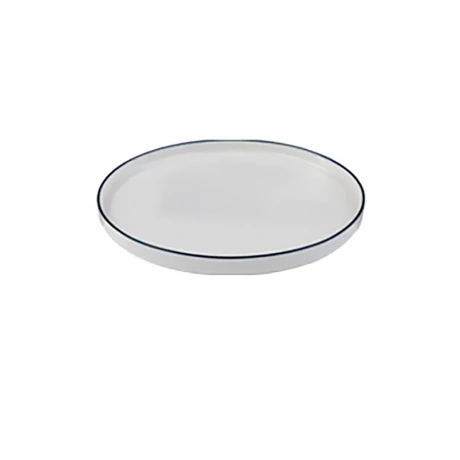 Stolt Modest Navy taldrik, püstise servaga 16,5cm, valge / sinine serv
