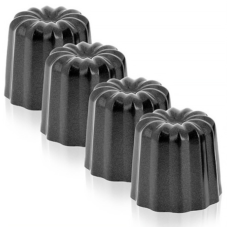 Canele Bordelais vorm D5,5cm, H5cm, 4 tk/pakk, teras