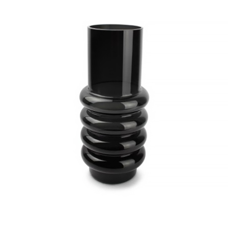 Bold lillevaas D15cm, H36cm klaas, must
