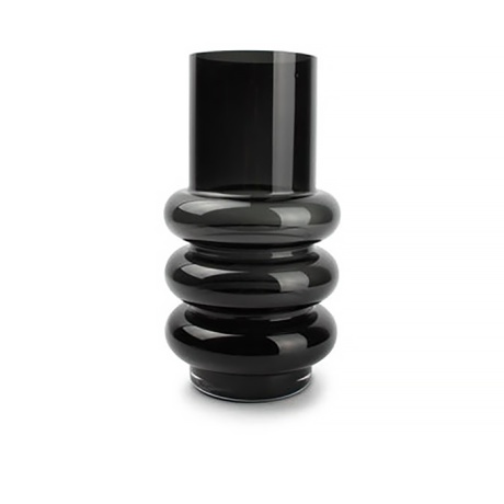 Bold lillevaas D13,5cm, H26cm, klaas, must
