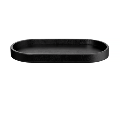 Puidust serveerimisalus 23x11cm, H2,0cm, must
