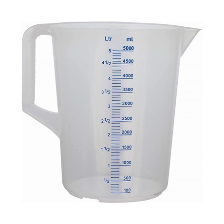 Mõõdukann 5L, plast