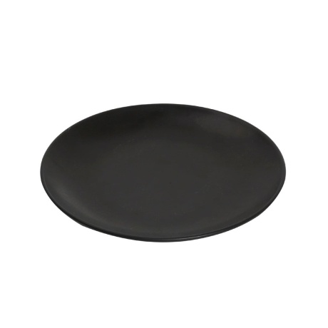 Terra taldrik coupe 21cm, matt, must