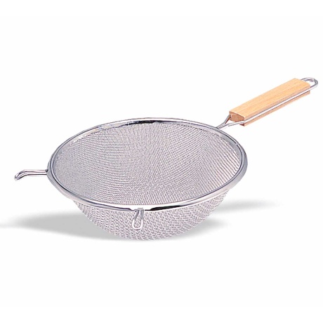 Sõel topeltvõrguga D26cm, teras, puitvars