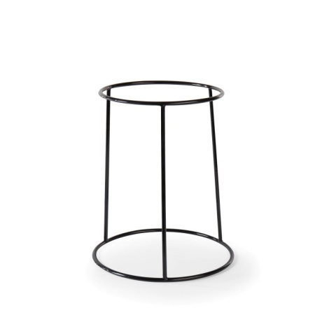 Kausside kõrgendus D25/21cm, H30cm, must mittelibisev kate, teras