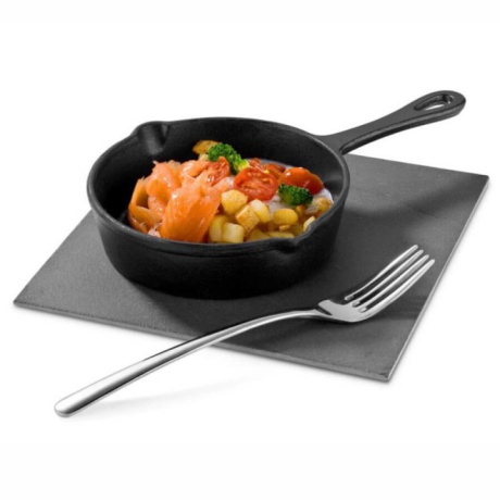 Mini serveerimispann D14cm, H3.8cm, L23.5cm, malm