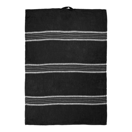 Köögirätik Black Lines 50x70 cm, must/hall