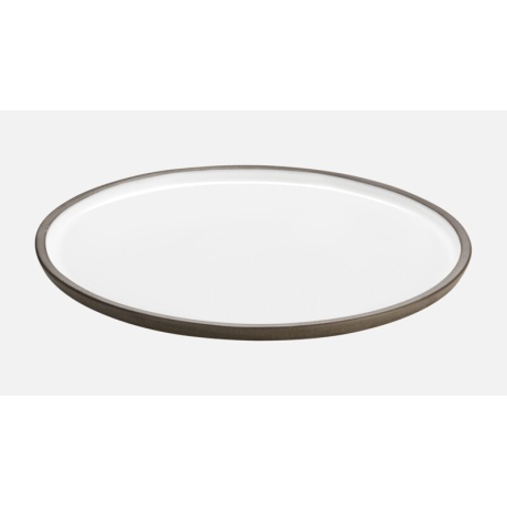 Playground Renew taldrik 28cm, valge /pruun