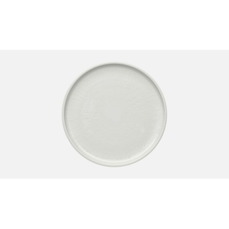 Shiro taldrik coupe 28cm, struktuurmuster, valge