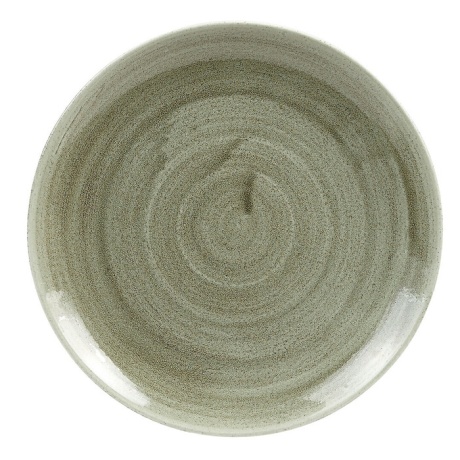 Stonecast Patina coupe taldrik 21,7cm, Burnished Green